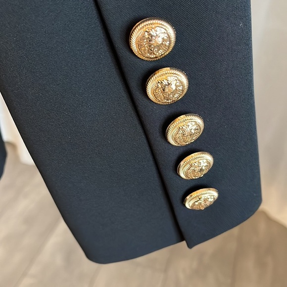 Women’s Classic Tailored Double Breast Blazer Gold Button, Size XL - Picture 7 of 12